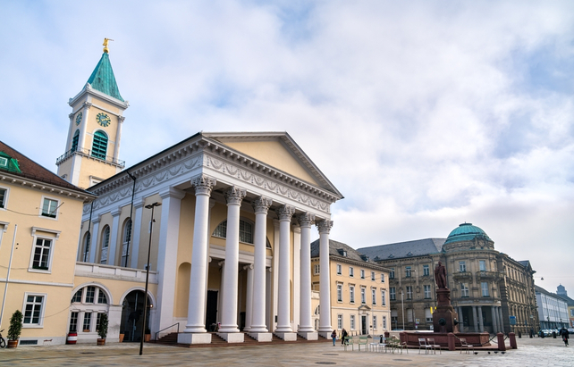 Evangelische Stadtkirche am Marktplatz Karlsruhe