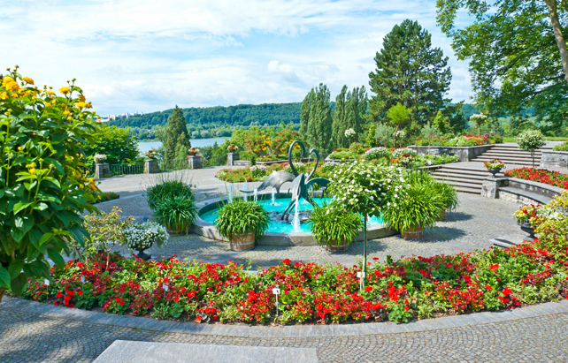 Schöne Gärten auf der Insel Mainau
