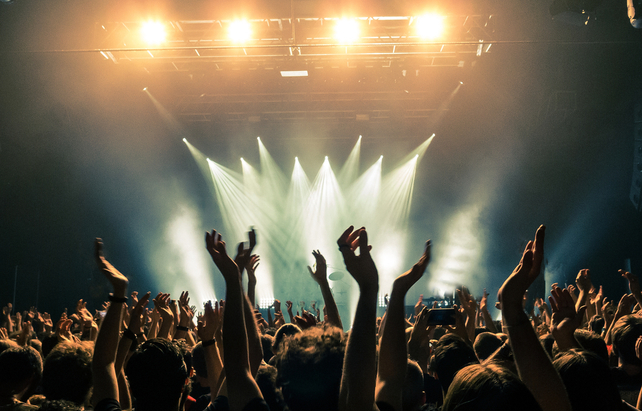 Tobende Menge beim Konzert
