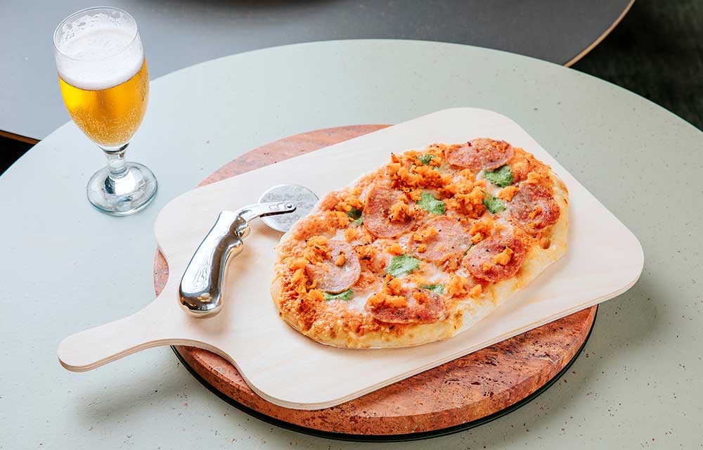 Nach dem Ankommen: Abendessen und Getränk