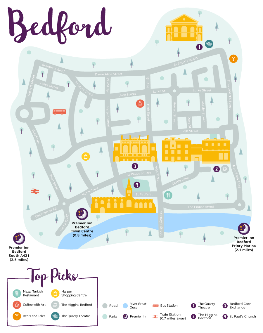 Bedford Map