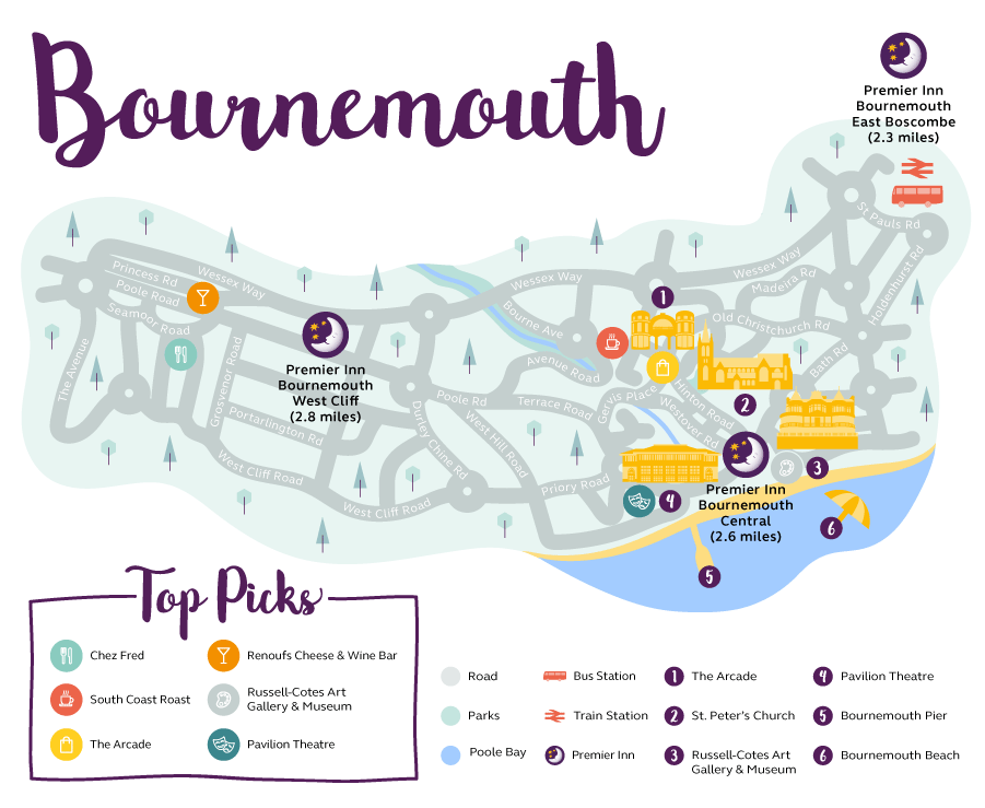 Bournemouth Map