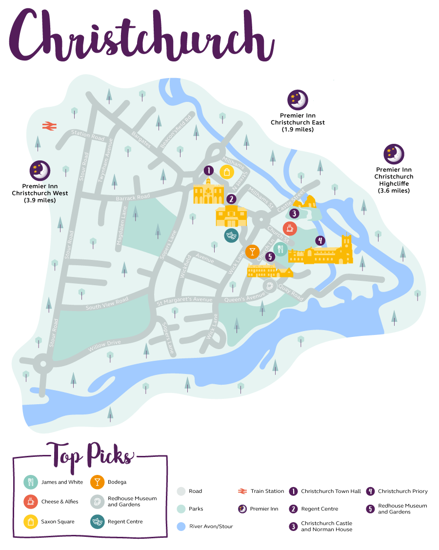 Christchurch Map