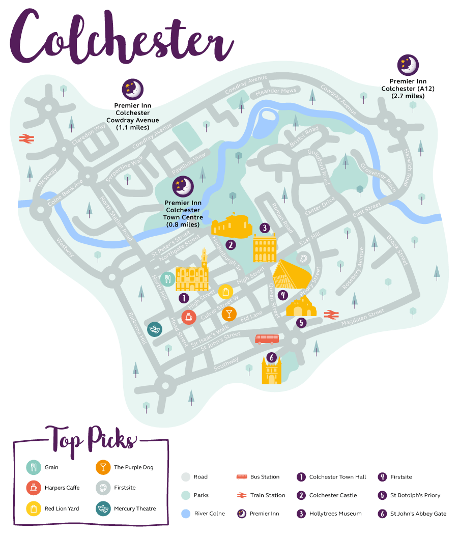 Colchester Town Centre Map Things To Do In Colchester | A Local Guide By Premier Inn