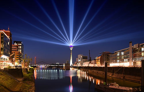 Dusseldorf at night