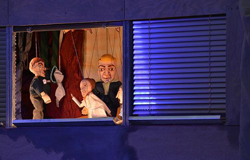 A typical puppet show