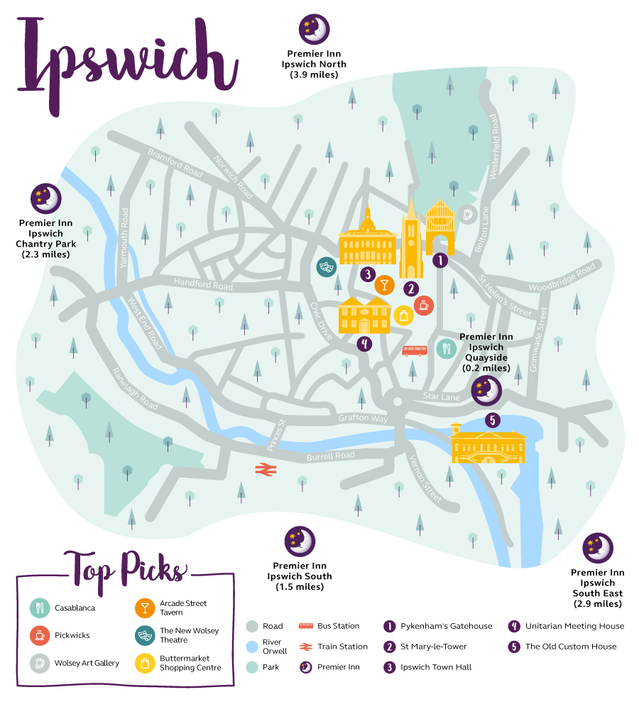 Ipswich Map