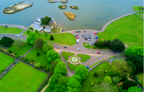 Baiter Park from the air
