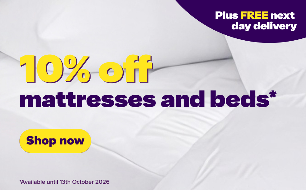 10% off all mattresses and beds
