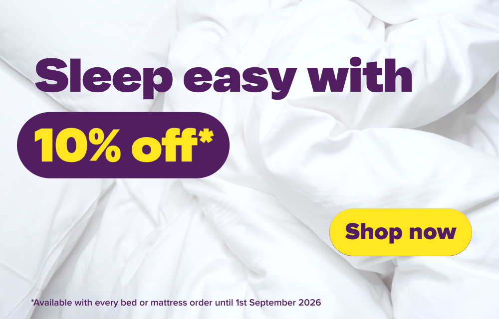 Save 10% off beds & mattresses