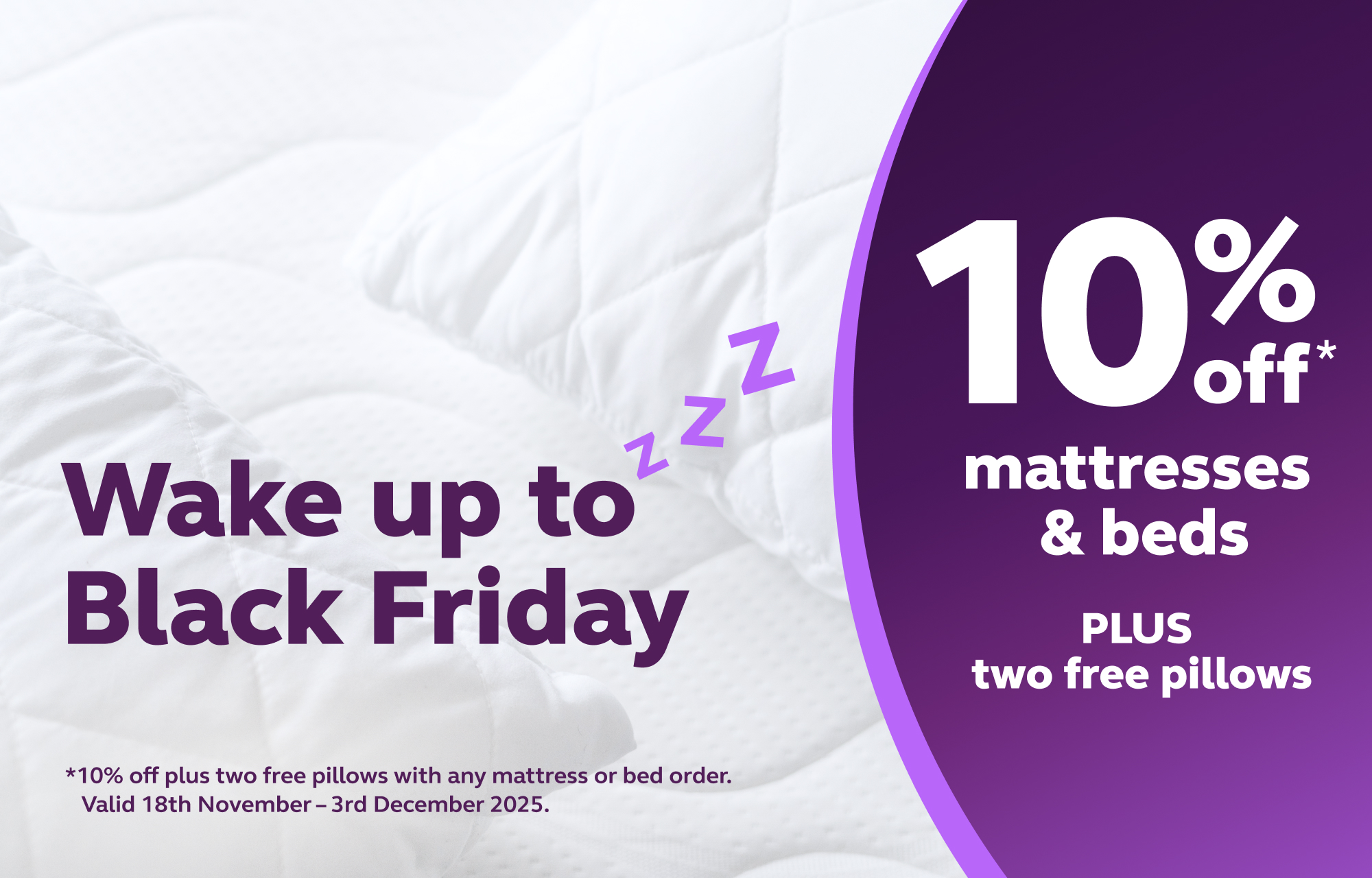 10% off mattresses & beds