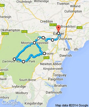 dartmoor cycle routes