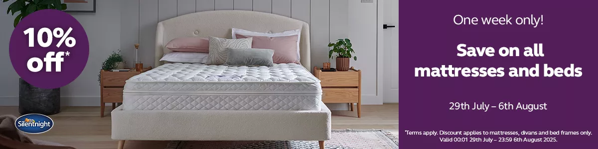 Save on all mattresses and beds