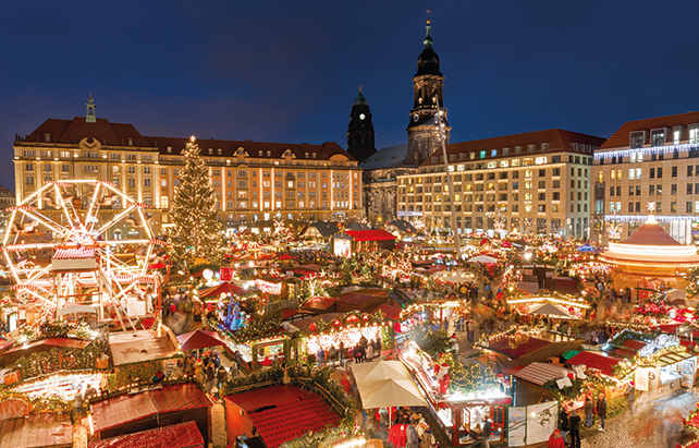 Der älteste beurkundete Weihnachtsmarkt steht in Dresden
