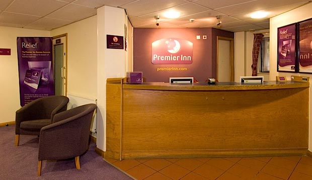 Reception at Premier Inn Hotel Cardiff (Roath)