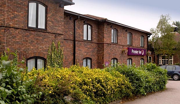 Plants outside the windows of Premier Inn Carlisle Central North hotel