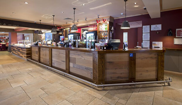 Restaurant area at Premier Inn Catterick Garrison