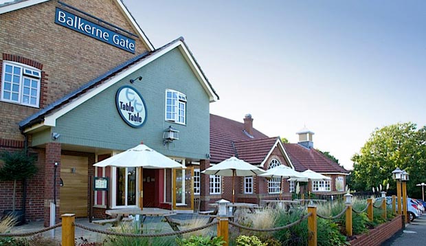 Exterior of Table Table restaurant at Premier Inn Colchester hotel