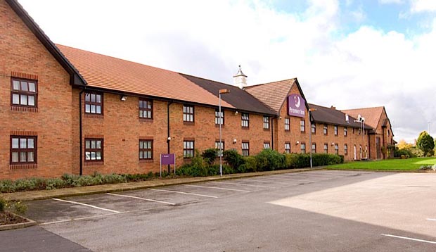Exterior of Premier Inn Crewe West hotel