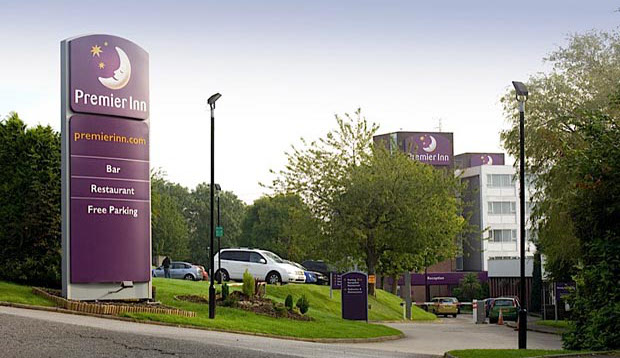 Exterior of Premier Inn Cardiff North