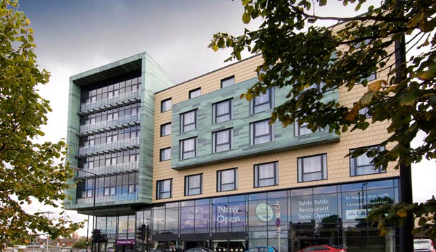 Exterior of Premier Inn Doncaster Central (High Fishergate)