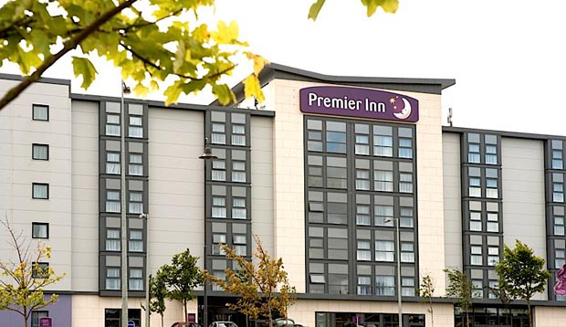Exterior of Premier Inn Dumfries
