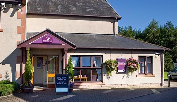Exterior of Premier Inn Dumfries