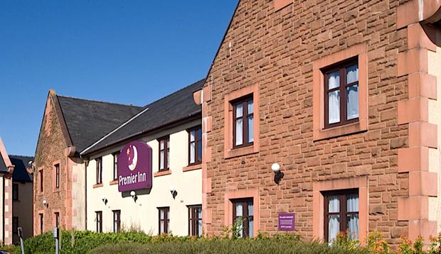 Exterior of Premier Inn Dumfries