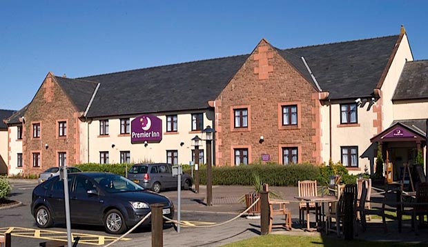 Exterior of Premier Inn Dumfries
