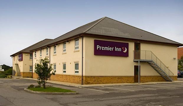Side view exterior of Premier Inn Durham East