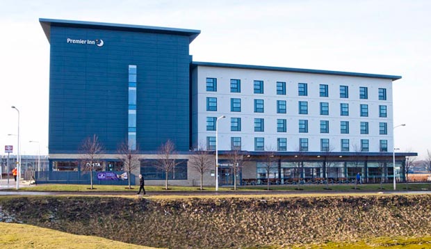 Exterior of Premier Inn Edinburgh Park (The Gyle)