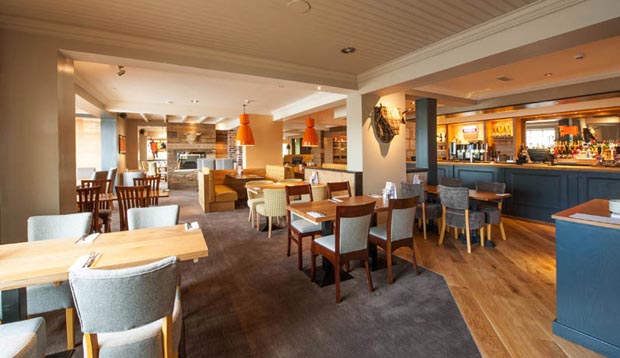 Bar at Premier Inn Evesham