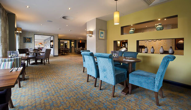 Restaurant area at Premier Inn Exeter City Centre