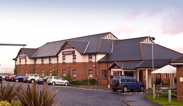 Exterior at Premier Inn Glasgow City Centre (Charing Cross) showing car park