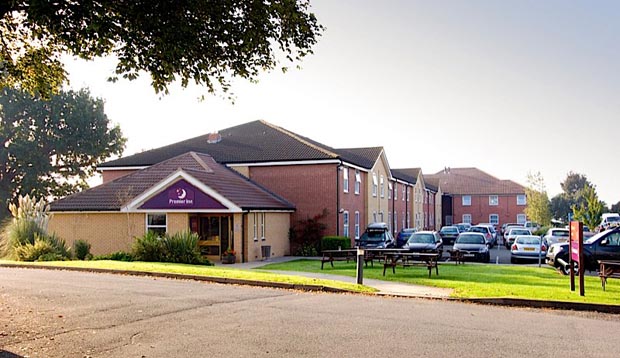 Car park at Premier Inn Hereford