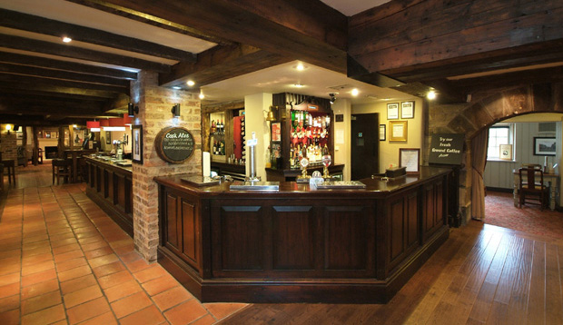 Bar area at Premier Inn Huddersfield North