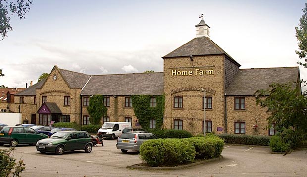 Exterior at Premier Inn Hull West showing car park