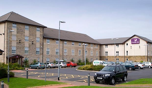 Car park at Premier Inn Lancaster