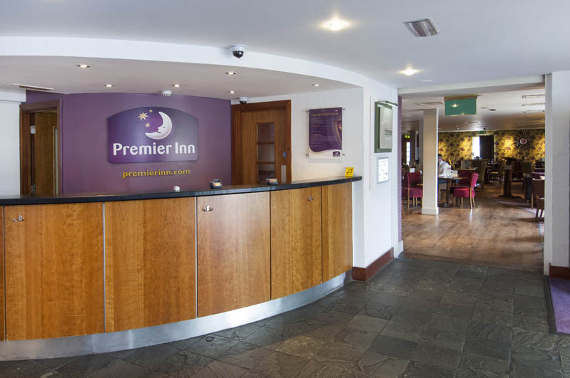Reception at Premier Inn Leeds City West