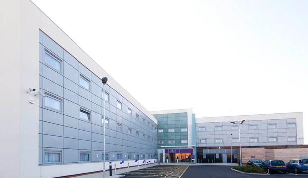 Exterior of Premier Inn Liverpool John Lennon Airport hotel