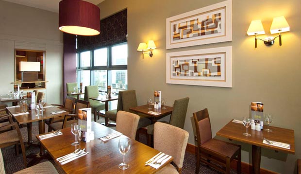 Restaurant area at Premier Inn London Wimbledon South