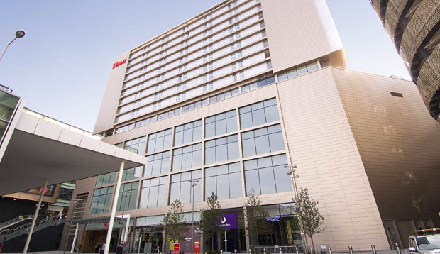 Restaurant area at Premier Inn London Stratford hotel