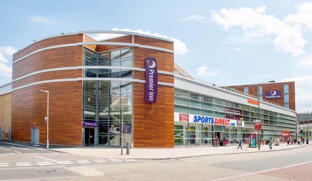 The open air Rapport NCP car park, hotel in distance across the junction. -  Picture of Premier Inn Cardiff City Centre (Queen Street) hotel -  Tripadvisor