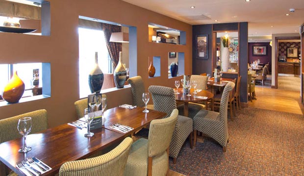 Inside restaurant at Premier Inn Maidstone Town Centre hotel