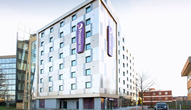 Exterior of Premier Inn Maidenhead Town Centre hotel