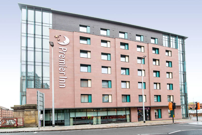 Exterior at Premier Inn Manchester Salford Central hotel