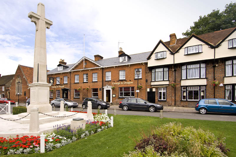 Exterior at Premier Inn Marlow hotel showing car park