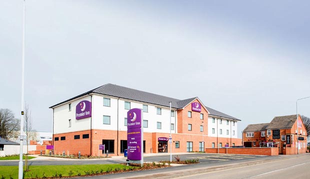 Outside of Premier Inn Melton Mowbray hotel