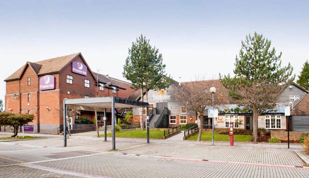 Exterior and surrounding area of Premier Inn Milton Keynes Central hotel
