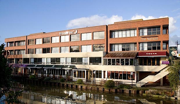 Outside Premier Inn Norwich Nelson City Centre hotel